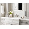image:imageMoen Halle Spot Resist Brushed Nickel TwoHandle Centerset Bathroom Sink Faucet with Drain Assembly 84971SRNSpot Resist Brushed Nickel