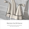 image:imageMoen Halle Spot Resist Brushed Nickel TwoHandle Centerset Bathroom Sink Faucet with Drain Assembly 84971SRNSpot Resist Brushed Nickel