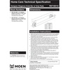 image:imageMoen Home Care Bathroom Safety 16 Inch Designer Stainless Steel Handicap Grab Bar for Bathtub and Shower Elderly Assistance Product with Comfort Grip Brushed Nickel R8716D1GBNChrome