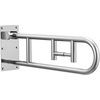image:imageMoen Home Care Bathroom Safety 30 Inch Stainless Steel Flip Up Bathroom HandicapGrab Bar with Toilet Paper Holder Elderly Assistance Product R8962FDPeened