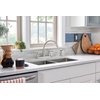 image:imageMoen Hutchinson Spot Resist Stainless 2Handle HighArc Kitchen Faucet with Side Sprayer 87048SRS