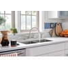 image:imageMoen Hutchinson Spot Resist Stainless 2Handle HighArc Kitchen Faucet with Side Sprayer 87048SRS