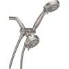 image:imageMoen Ignite Brushed Nickel FiveFunction 334 Diameter 5Function Shower Spray Head with Handheld Showerhead 20016SRNPack of 1
