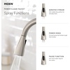 image:imageMoen Kiran Chrome OneHandle High Arc Pulldown Kitchen Faucet with Power Clean 87599Chrome