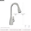 image:imageMoen Kiran Chrome OneHandle High Arc Pulldown Kitchen Faucet with Power Clean 87599Chrome