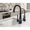 image:imageMoen Kurv Collection Chrome OneHandle Pulldown Bar Faucet with Power Clean Featuring Reflex 6126Matte Black