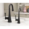 image:imageMoen Kurv Collection Chrome OneHandle Pulldown Bar Faucet with Power Clean Featuring Reflex 6126Matte Black