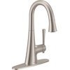 image:imageMoen Kurv Collection Chrome OneHandle Pulldown Bar Faucet with Power Clean Featuring Reflex 6126Stainless