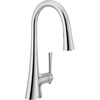 image:imageMoen Kurv Polished Nickel Pulldown Kitchen Faucet Featuring Power Boost and Reflex Transitional Kitchen Faucet OneHandle Easy Installation 9126NLChrome
