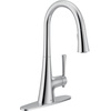 image:imageMoen Kurv Polished Nickel Pulldown Kitchen Faucet Featuring Power Boost and Reflex Transitional Kitchen Faucet OneHandle Easy Installation 9126NLChrome