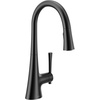 image:imageMoen Kurv Polished Nickel Pulldown Kitchen Faucet Featuring Power Boost and Reflex Transitional Kitchen Faucet OneHandle Easy Installation 9126NLMatte Black