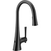 image:imageMoen Kurv Polished Nickel Pulldown Kitchen Faucet Featuring Power Boost and Reflex Transitional Kitchen Faucet OneHandle Easy Installation 9126NLMatte Black