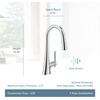 image:imageMoen Kurv Polished Nickel Pulldown Kitchen Faucet Featuring Power Boost and Reflex Transitional Kitchen Faucet OneHandle Easy Installation 9126NLMatte Black