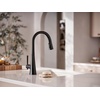 image:imageMoen Kurv Polished Nickel Pulldown Kitchen Faucet Featuring Power Boost and Reflex Transitional Kitchen Faucet OneHandle Easy Installation 9126NLMatte Black