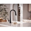 image:imageMoen Kurv Polished Nickel Pulldown Kitchen Faucet Featuring Power Boost and Reflex Transitional Kitchen Faucet OneHandle Easy Installation 9126NLMatte Black