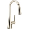 image:imageMoen Kurv Polished Nickel Pulldown Kitchen Faucet Featuring Power Boost and Reflex Transitional Kitchen Faucet OneHandle Easy Installation 9126NLPolished Nickel