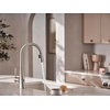 image:imageMoen Kurv Polished Nickel Pulldown Kitchen Faucet Featuring Power Boost and Reflex Transitional Kitchen Faucet OneHandle Easy Installation 9126NLSpot Resist Stainless