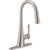 image:imageMoen Kurv Polished Nickel Pulldown Kitchen Faucet Featuring Power Boost and Reflex Transitional Kitchen Faucet OneHandle Easy Installation 9126NLSpot Resist Stainless