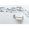image:imageMoen LR2354DBN Bathroom Safety 9Inch Curved Bathroom Grab Bar with Integrated Corner Shelf Brushed NickelBrushed Nickel