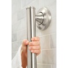 image:imageMoen LR8724D1GBN Home Care Safety 24Inch Designer Bathroom Grab Bar with Curled Grip 24 Inch Brushed NickelBrushed Nickel