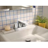 image:imageMoen Laris Chrome OneHandle Single Hole Modern Bathroom Sink Faucet with Optional Deckplate and Spring Loaded Drain Assembly 84014Chrome