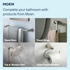 image:imageMoen Laris Chrome OneHandle Single Hole Modern Bathroom Sink Faucet with Optional Deckplate and Spring Loaded Drain Assembly 84014Spot Resist Brushed Nickel