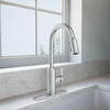 image:imageMoen Meena One Handle Kitchen Faucet with Pull Down Sprayer High Arc Kitchen Sink Faucet Featuring Reflex System and Duralock Quick Connect Spot Resist Stainless 87270SRSChrome