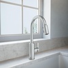 image:imageMoen Meena One Handle Kitchen Faucet with Pull Down Sprayer High Arc Kitchen Sink Faucet Featuring Reflex System and Duralock Quick Connect Spot Resist Stainless 87270SRSChrome