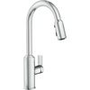 image:imageMoen Meena One Handle Kitchen Faucet with Pull Down Sprayer High Arc Kitchen Sink Faucet Featuring Reflex System and Duralock Quick Connect Spot Resist Stainless 87270SRSChrome