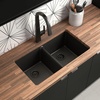 image:imageMoen Nio Spot Resist Stainless One Handle Pulldown Kitchen Faucet with Power Clean Accent Handle Included for Customizing S75005SRSMatte Black