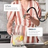 image:imageMoen Nolia Chrome OneHandle PreRinse Spring Kitchen Faucet with Pull Down Sprayer Single Hole Kitchen Sink Faucet with Soap Dispenser 87886Bronzed Gold