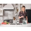 image:imageMoen Nolia Chrome OneHandle PreRinse Spring Kitchen Faucet with Pull Down Sprayer Single Hole Kitchen Sink Faucet with Soap Dispenser 87886Chrome
