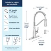 image:imageMoen Nolia Chrome OneHandle PreRinse Spring Kitchen Faucet with Pull Down Sprayer Single Hole Kitchen Sink Faucet with Soap Dispenser 87886Chrome
