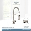 image:imageMoen Paterson Spot Resist Stainless Water Filtration OneHandle High Arc Pulldown Kitchen Faucet Water Filter for Sink Faucet Sold Separately FS72003SRSMatte Black