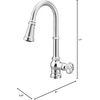 image:imageMoen Paterson Spot Resist Stainless Water Filtration OneHandle High Arc Pulldown Kitchen Faucet Water Filter for Sink Faucet Sold Separately FS72003SRSChrome