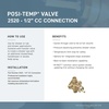 image:imageMoen PosiTemp Rough In Pressure Balancing Shower Valve 12 CC Connection Part Number 252005