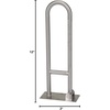 image:imageMoen R8960FD 30 FlipUp Grab Bar Textured Grip StainlessPeened