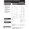 image:imageMoen R8960FD 30 FlipUp Grab Bar Textured Grip StainlessPeened