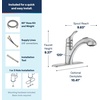 image:imageMoen Renzo Spot Resist Stainless OneHandle Pullout Kitchen or Laundry Faucet Featuring Power Clean CA87316SRS