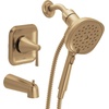 image:imageMoen Ronan Bronzed Gold SingleHandle Modern Tub and Shower Faucet with Handheld Rain Shower Spray Head Shower Handle Tub Spout and Valve 82021BZGBronzed Gold