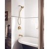 image:imageMoen Ronan Bronzed Gold SingleHandle Modern Tub and Shower Faucet with Handheld Rain Shower Spray Head Shower Handle Tub Spout and Valve 82021BZGBronzed Gold