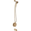image:imageMoen Ronan Bronzed Gold SingleHandle Modern Tub and Shower Faucet with Handheld Rain Shower Spray Head Shower Handle Tub Spout and Valve 82021BZGBronzed Gold