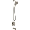 image:imageMoen Ronan Bronzed Gold SingleHandle Modern Tub and Shower Faucet with Handheld Rain Shower Spray Head Shower Handle Tub Spout and Valve 82021BZGBrushed Nickel