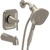 image:imageMoen Ronan Bronzed Gold SingleHandle Modern Tub and Shower Faucet with Handheld Rain Shower Spray Head Shower Handle Tub Spout and Valve 82021BZGBrushed Nickel