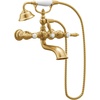 image:imageMoen S22110BG Weymouth TwoHandle Tub Filler with LeverHandles and Handshower