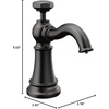 image:imageMoen S3955C Paterson Deck Mounted Kitchen Soap Dispenser with Above the Sink Refillable Bottle ChromeMatte Black