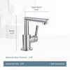 image:imageMoen S43001 Arris OneHandle Single Hole Modern Bathroom Faucet ChromeChrome