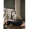 image:imageMoen S44101BL Colinet OneHandle Single Hole Traditional Bathroom Sink Faucet Matte Black