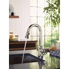 image:imageMoen S52003SRS Paterson OneHandle Pulldown Bar Faucet with Power Clean Includes Interchangeable Handle Spot Resist StainlessChrome