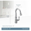 image:imageMoen S53004ORB Weymouth Shepherds Hook Pulldown Kitchen Bar Faucet Featuring Metal Wand with Power Clean OilRubbed BronzeBrushed Gold